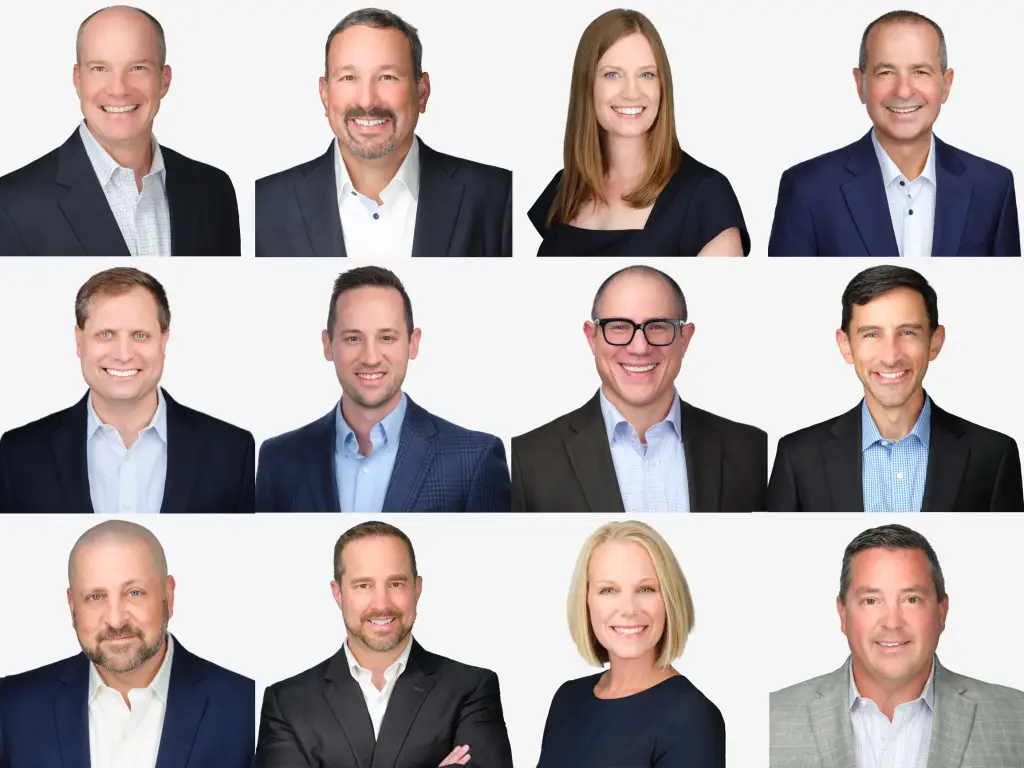 Professional office headshot setup